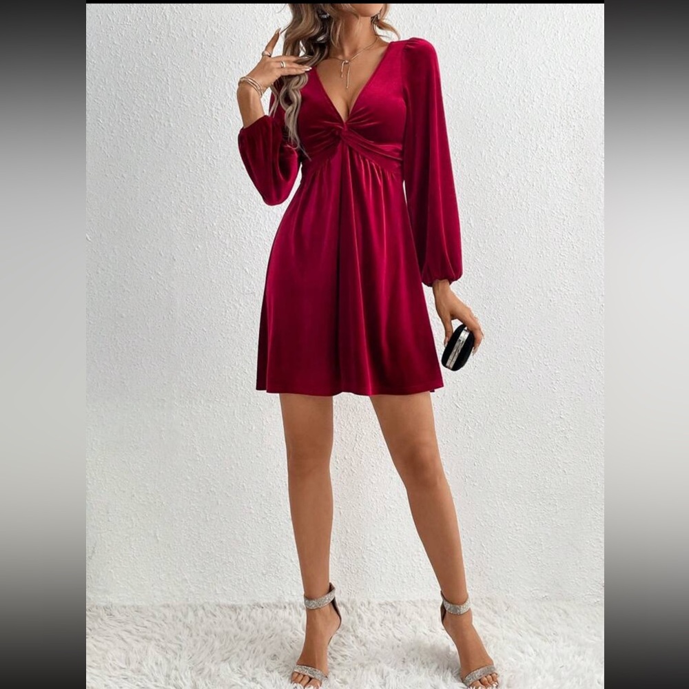 Red Velvet Dress